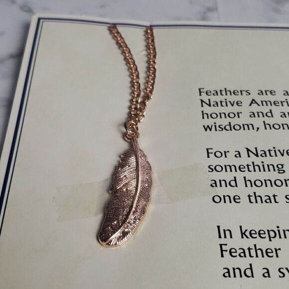 Native American Feather Necklace - Picture 2 of 5